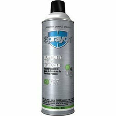 KRYLON Sprayon CD757  Citrus Cleaner Degreaser Aerosol, Size: 20 oz - Net Wt 16 oz SC0757000